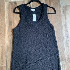 Loft black summer weight sleeveless sweater size M